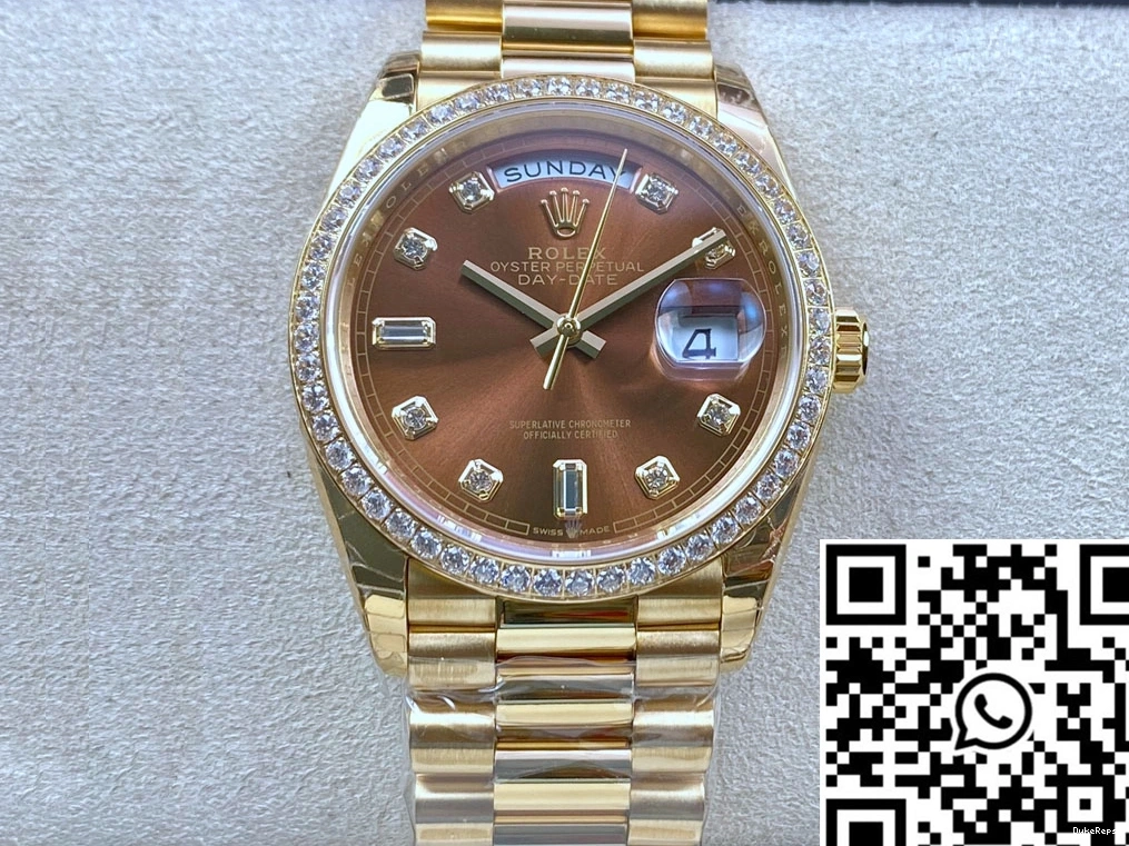 Dial M128348RBR-0005 Factory Rolex Date EW Day Brown 0819